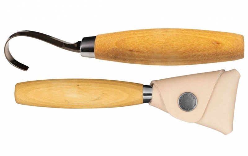 Morakniv Hook Knife 164 (S) Right + Leather Sheath řezbářský nůž