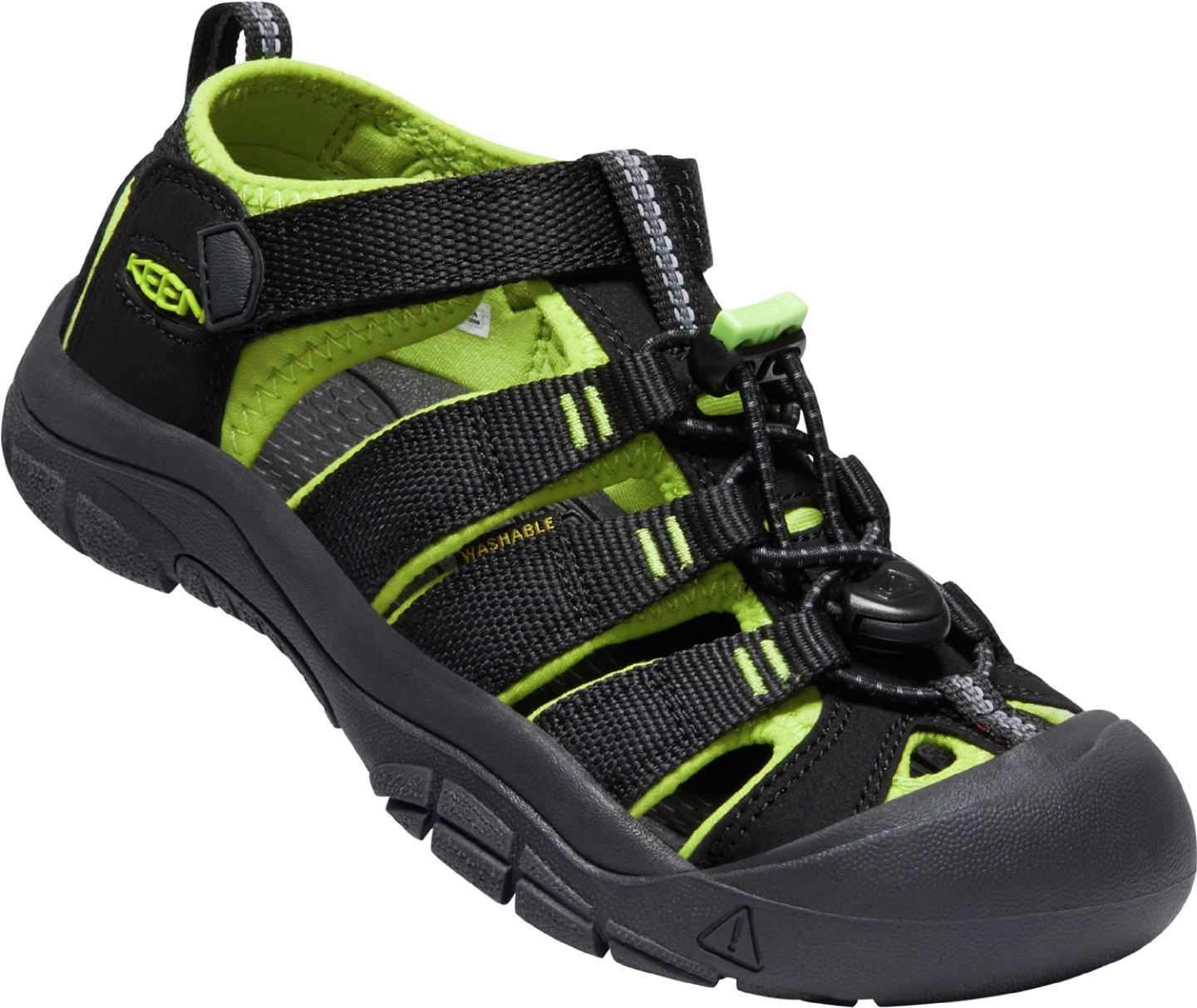 Sandály Keen NEWPORT H2 YOUTH black/lime green US 3