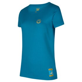 Triko krátký rukáv La Sportiva Climbing on the Moon T-Shirt W Carbon/Giallo L