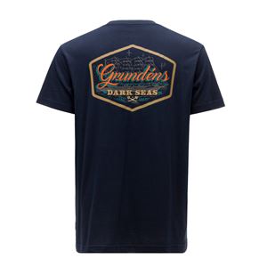 Dark Seas X Grundens Watercraft SS T-Shirt - Dark Navy vel. XL