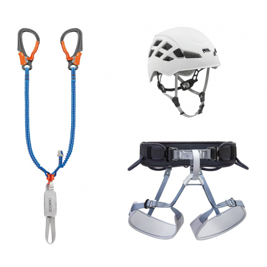 Petzl KIT VIA FERRATA EASHOOK 2 feratový set (Boreo vel. M/L, Corax vel. 2, Scorpio Eashook)