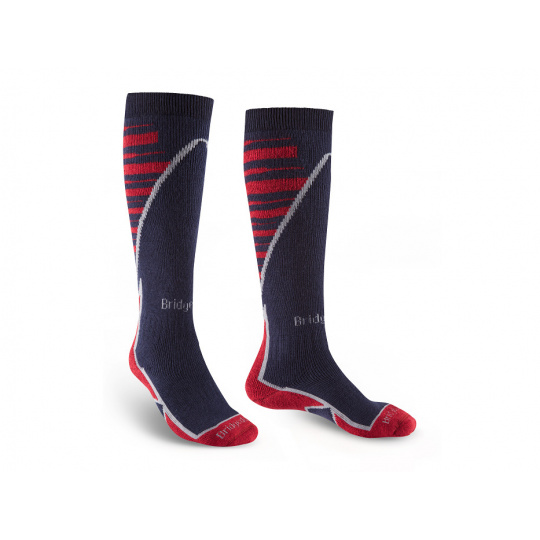 Bridgedale Ski Midweight+ navy/red/042