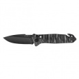 CAC S200 FRENCH ARMY KNIFE TEXTURED PA6 FV BLACK HANDLE