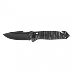 CAC S200 FRENCH ARMY KNIFE TEXTURED PA6 FV BLACK HANDLE