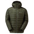 Montane ANTI-FREEZE HOODIE-OAK GREEN-M pánská bunda zelená