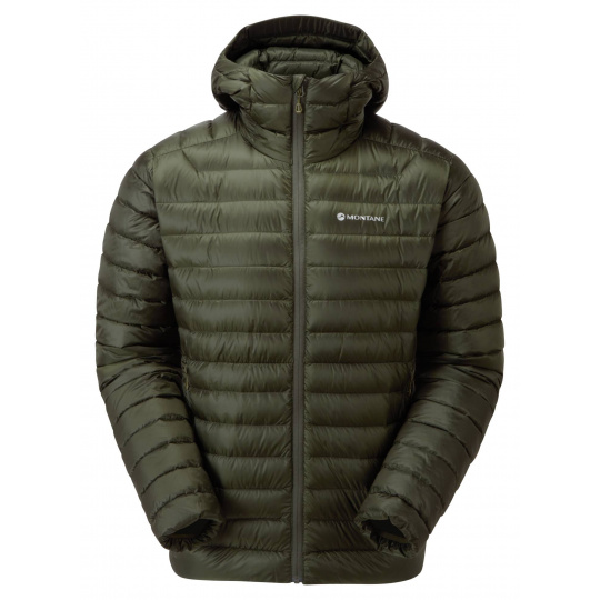 Montane ANTI-FREEZE HOODIE-OAK GREEN-M pánská bunda zelená