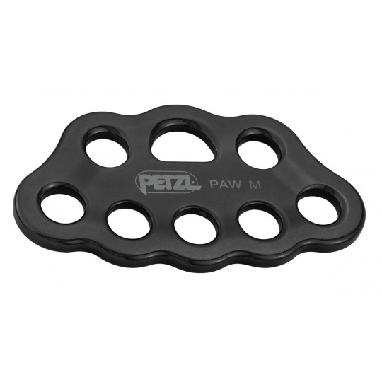 Petzl PAW M kotvící deska malá ČERNÁ