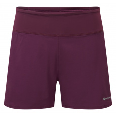 Montane FEM SLIPSTREAM TWIN SKIN SHORTS-SASKATOON BERRY-UK16/XL dámské kraťasy vínové