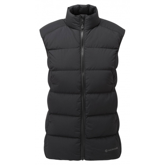 Montane FEM TUNDRA GILET-BLACK-UK12/M dámská vesta černá