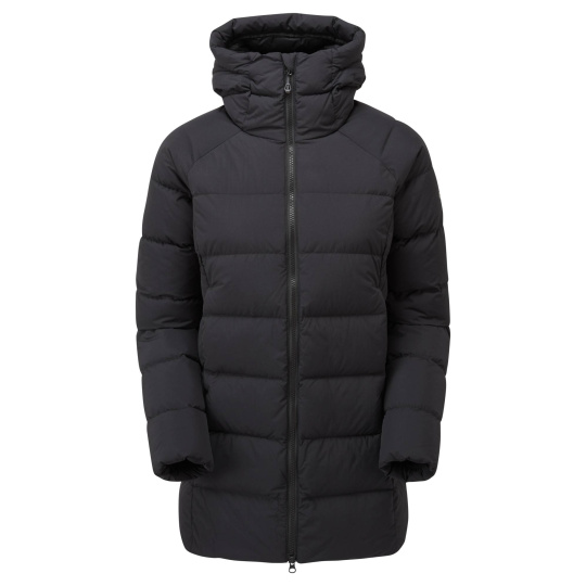 Montane FEM TUNDRA HOODIE-BLACK-UK10/S dámský kabát černý