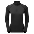 Montane FEM DART THERMO ZIP NECK-BLACK-UK12/M dámské triko dlouhý ruk. černé