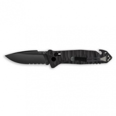 CAC ARMY KNIFE TEXTURED PA6 FV BLACK HANDLE