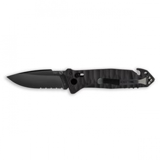 CAC ARMY KNIFE TEXTURED PA6 FV BLACK HANDLE