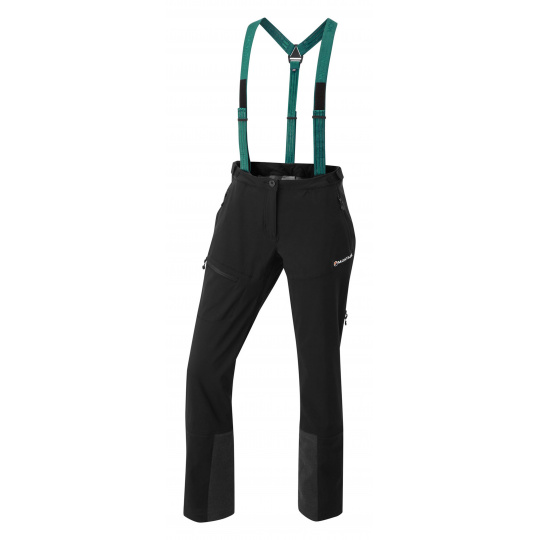 Montane FEM GRADIENT PANTS-REG LEG-BLACK-UK10/S dámské kalhoty černé