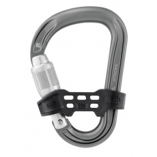 Petzl ATTACHE BAR SCREW LOCK HMS GRAY šroubovací karabina s příčkou šedá