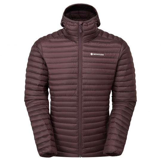 Montane ANTI-FREEZE LITE HOODIE-DARK GARNET-L pánská bunda hnědofialová