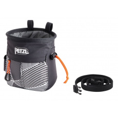 Petzl SAKAPOCHE BLACK DAZZLE pytlík na magnézium černý s potiskem