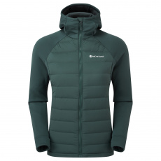 Montane FEM COMPOSITE HOODIE-DEEP FOREST-UK12/M dámská bunda tmavě zelená