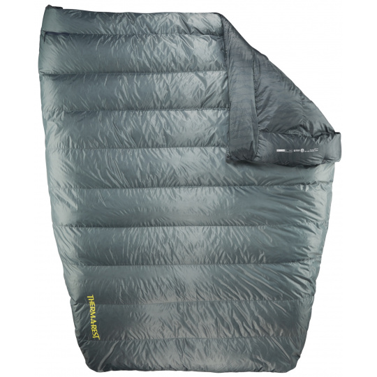 Thermarest VELA DOUBLE 20F/-6C Storm péřová přikrývka šedá