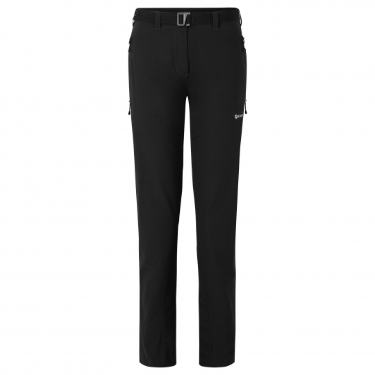 Montane FEM TERRA STRETCH PANTS REG LEG-BLACK-UK14/L dámské kalhoty černé