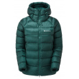 Montane FEM ANTI-FREEZE XT HOODIE-DARK WAKAME GREEN-UK8/XS dámská bunda tmavě zelená