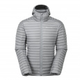 Montane ANTI-FREEZE LITE HOODIE-PEBBLE BLUE-S pánská bunda modrošedá