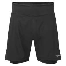 Montane SLIPSTREAM TWIN SKIN SHORTS-BLACK-S pánské kraťasy černé