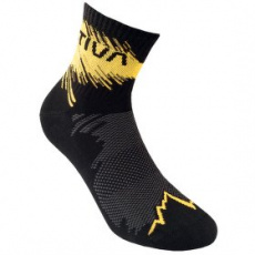 Ponožky La Sportiva Trail Running Socks Black/Yellow_999100