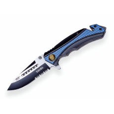 Joker záchranářský nůž SAO Aluminium Handle Blue 85 mm s pouzdre