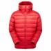 Montane ANTI-FREEZE XT HOODIE-ACER RED-M pánská bunda tmavě červená