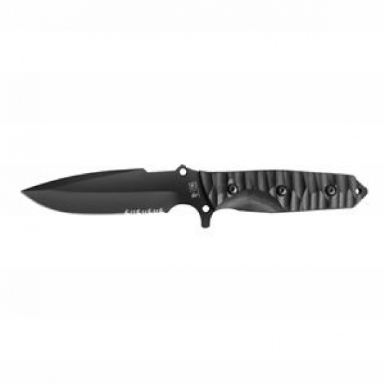 MARAUDEUR SURVIVAL KNIFE G10 BLACK HANDLE / SERRATED BLADE + KYDEX SHEATH