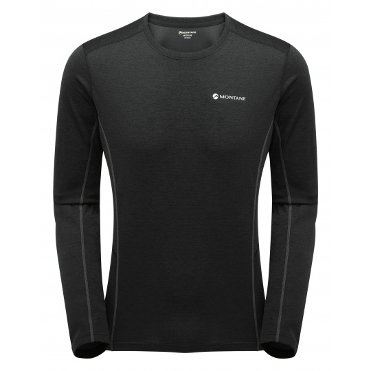 Montane DART LONG SLEEVE T-SHIRT-BLACK-S pánské triko dlouhý ruk. černé