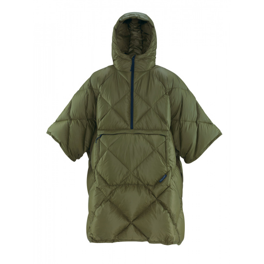 Thermarest HONCHO PONCHO DOWN Dark Olive péřové pončo zelené