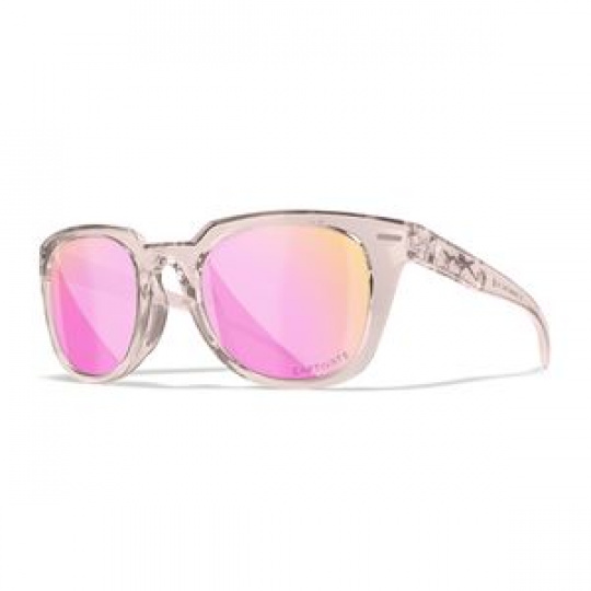 WILEY X ULTRA Captivate Polarized - Rose Gold Mirror - Smoke Green/Gloss Crystal Blush