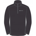 Montane DART ZIP NECK-MIDNIGHT GREY-S pánské triko dlouhý ruk. tmavě šedé