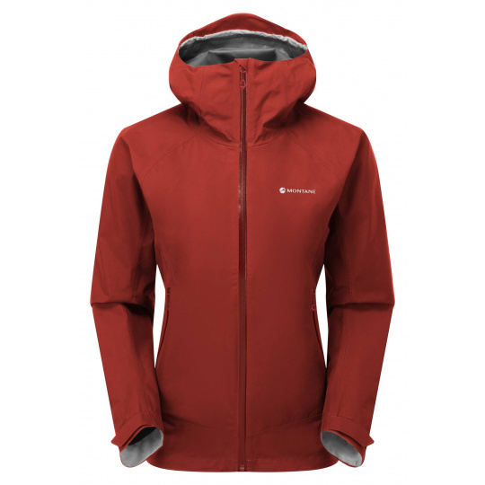 Montane FEM SPIRIT JACKET-SAFFRON RED-UK8/XS dámská bunda červená