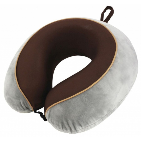 TravelSafe podhlavník Travel Pillow Memory Foam grey/brown