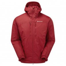 Montane RESPOND XT HOODIE-ACER RED-M pánská bunda tmavě červená