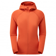 Montane FEM PROTIUM LITE HOODIE-SAFFRON RED-UK8/XS dámská mikina červená