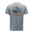 Dark Seas X Grundens Battlelines  SS T-Shirt - Silver vel. M