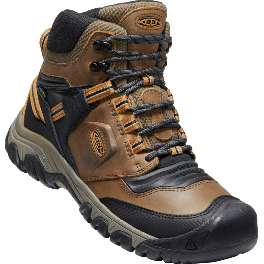 Boty Keen RIDGE FLEX MID WP MEN bison/golden brown