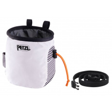 Petzl SAKA WHITE DAZZLE pytlík na magnézium bílý s potiskem