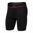 Boxerky Saxx KINETIC L-C MESH LONG LEG black