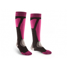 Bridgedale Ski Easy On Women's graphite/pink/388