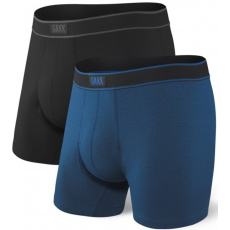 Boxerky Saxx DAYTRIPPER BB FLY 2PK black/city blue heather