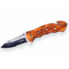 Joker záchranářský nůž Tactica orange camo s pouzdrem