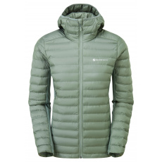 Montane FEM ICARUS LITE HOODIE-EUCALYPTUS-UK12/M dámská bunda tmavě šedozelená