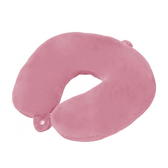 TravelSafe cestovní podhlavník Travel Pillow Fleece pink