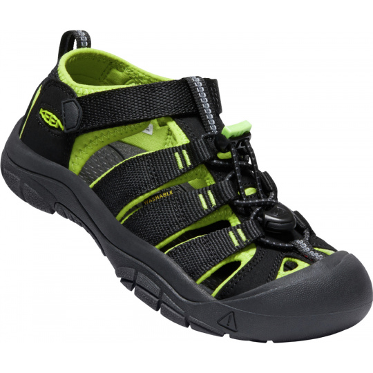 Sandály Keen NEWPORT H2 YOUTH black/lime green