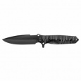 MARAUDEUR SURVIVAL KNIFE G10 BLACK HANDLE / SMOOTH BLADE + KYDEX SHEATH